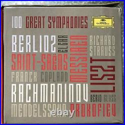 100 Great Symphonies (Deutsche Grammophon) 56 CDs New but damaged box