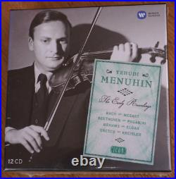 12 CD Set, Yehudi Menuhin The Early Recordings Warner Classics Icon New Sealed