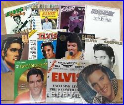 37 x ELVIS PRESLEY Vinyl LP collection 46 records inc boxsets & pic disc EX+