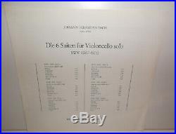 6.35345 JS Bach The Six Suites For Solo Cello Henri Honegger 3LP Box Set