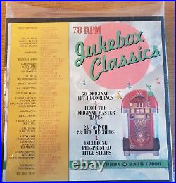 78 RPM Jukebox Classics 1950's 25 10 78rpm vinyl records Rhino Records RNJB 780