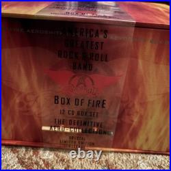 AEROSMITH Box Of Fire Limited Edition 13x CD Box Set 1994 WITH SLIP OBI AEROSMITH Box Of Fire Limited Edition 13x CD Box Set 1994 WITH SLIP OBI