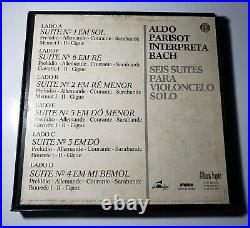 Aldo Parisot J. S. Bach 6 Suites for Cello BOX SET 3 LP Vinyl MEGA RARE classical