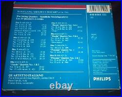 Audiophile Quartetto Italiano Mozart The String Quartets 8CD Philips W. Germany