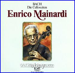 BACH 6 Suites For Unaccompanied Cello ENRICO MAINARDI Eurodisc 3LP GOLD LABEL NM