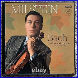 BACH Milstein Partitas & Sonatas Capitol 1st press EX