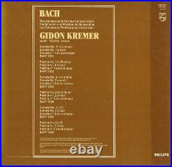 BACH Sonatas & Partitas for Violin Solo GIDON KREMER Philips 6769053 3LP Box NM