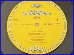 BERNSTEIN MAHLER Symphony No 6 two LP box set 1989 Deutsche Grammophon