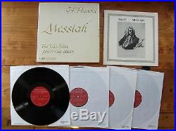 BOX SET 4 LPs Handel's Messiah The John Tobin Performing Edition Quadrophonic