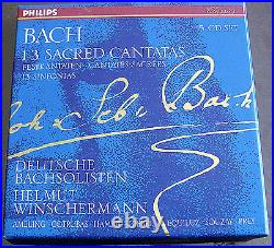 Bach 13 Sacred Cantatas Winschermann PHILIPS GERMANY 5CD SET