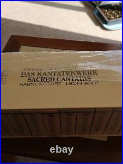 Bach Sacred Cantatas Harnoncourt Leonhardt Teldec 10 VOL, 60 CD Box Set