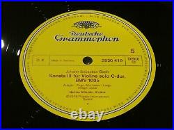 Bach Solo Violin Partitas & Sonatas MILSTEIN ORIG 1st DGG 3 LP BOX 2709047 MINT