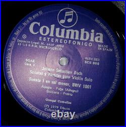 Bach Violin Sonatas & Partitas Goncal Comellas Columbia SCE 986/8 stereo NM