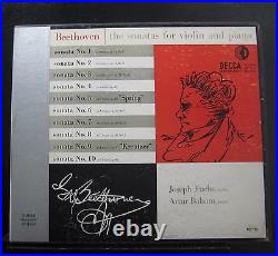 Balsam / Fuchs Beethoven Sonatas Violin & Piano 5 LP VG+ DX 150 1st Signed