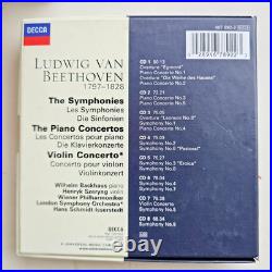 Beethoven Symphonies Piano Violin Concertos, Schmidt-Isserstedt Decca 8 CD RARE