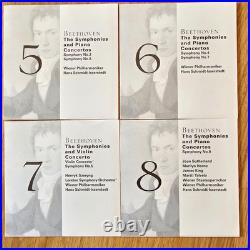 Beethoven Symphonies Piano Violin Concertos, Schmidt-Isserstedt Decca 8 CD RARE