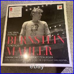 Bernstein Conducts Mahler Orchestra Symphonies 1-9 15 Vinyl New Sealed Box Wear