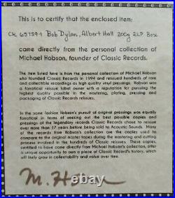 Bob DylanAlbert HallFactory Sealed 200g 2LP Box Set Michael Hobson Archives