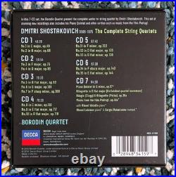 Borodin Quartet Shostakovich The Complete String Quartets 7 CD Box Set Decca