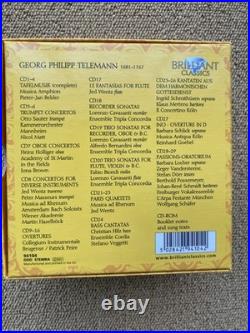 Brilliant Classics Telemann Edition 29CD + CDROM Georg Philipp Telemann Near Mi