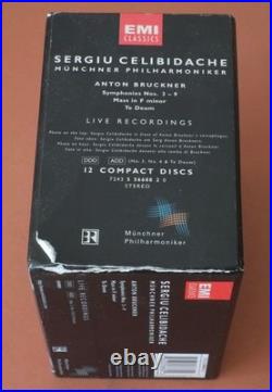 Bruckner Celibidache Symphonies Live Recordings 12 CD Boxset EMI Classics 1998