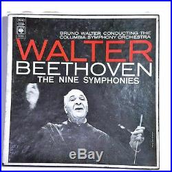 Bruno Walter Conducting Columbia Beethoven The Nine Symphonies Box Record 7 LP