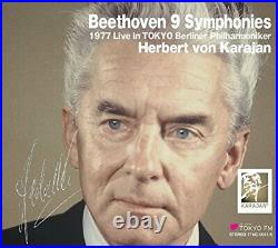 CD Karajan 1977 Tokyo Live Beethoven 9 Symphonies Piano Con No. 3 & 5 6CD Box