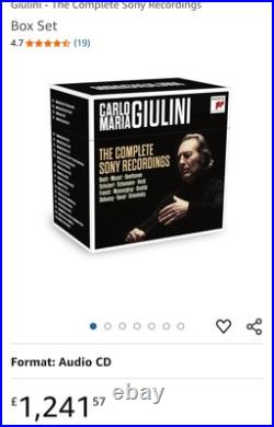 Carlo Maria Giulini The Complete Sony Recordings (2014) RARE SEALED PACK NEW