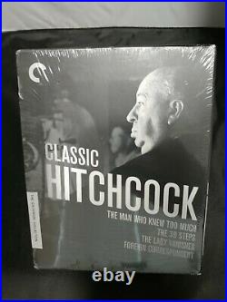 Classic Hitchcock The Criterion Collection Blu-ray 4 movies Rare OOP NEW