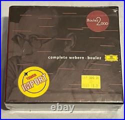 Complete Anton Webern Boulez DG Deutsche Grammophon 6 CD Box Set NEAR MINT