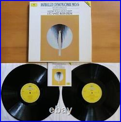 DG 427 697-1 Mahler Symphony no. 6 Leonard Bernstein 2LP Vinyl EX Box Set