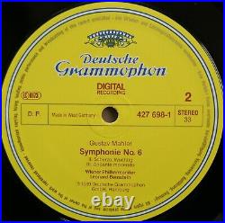 DG 427 697-1 Mahler Symphony no. 6 Leonard Bernstein 2LP Vinyl EX Box Set