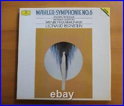 DG 427 697-1 Mahler Symphony no. 6 Leonard Bernstein 2LP Vinyl EX Box Set