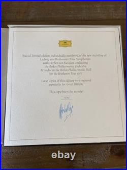 Deutsche Grammophon Beethoven 9 Symphonies Karajan 1977 Vinyl Box Set 2538 820
