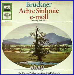 Electrola White/gold Asdw 602-3 Bruckner Symphony No. 8 Vpo Schuricht Ex-/nm