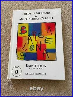 Freddie Mercury and Montserrat Caballe BARCELONA DELUXE 4 CD/DVD Set QUEEN