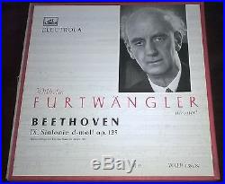 Furtwangler Beethoven Symphony No. 9 2lp Box Hmv Electrola Walp 1286/87 Ed1 Rare