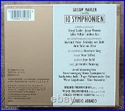 GUSTAV MAHLER 10 SYMPHONIES Claudio Abbado Bryn Terfel 12 CD Boxset + Booklet