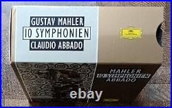 GUSTAV MAHLER 10 SYMPHONIES Claudio Abbado Bryn Terfel 12 CD Boxset + Booklet