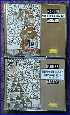 GUSTAV MAHLER 10 SYMPHONIES Claudio Abbado Bryn Terfel 12 CD Boxset + Booklet