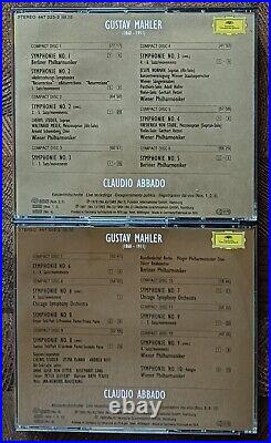 GUSTAV MAHLER 10 SYMPHONIES Claudio Abbado Bryn Terfel 12 CD Boxset + Booklet