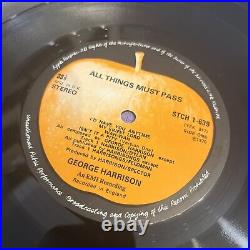 George Harrison All Things Must Pass 1970 UK 3x12 Vinyl Box Set +Poster EX/EX