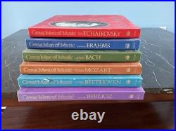 Great Men Of Music 4 LP Box Set Brahms Beethoven Mozart Bach Brahms Tchaikovsky