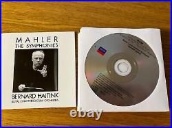 Gustav Mahler. The Symphonies. Bernard Haitink, Concertgabow DECCA 10 CD box set