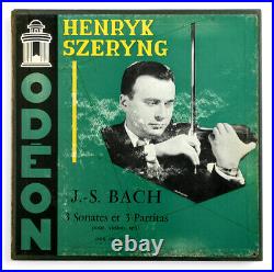 HENRYK SZERYNG J. S. Bach violin solo sonatas & partitas french odeon ODX 122 Box