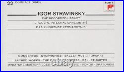 Igor Stravinsky The Recorded Legacy 22 CD Sony Classics CDs still sealed