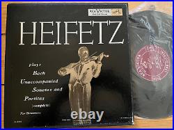 LM 6015 Bach Sonatas & Partitas Jascha Heifetz 3 LP Box