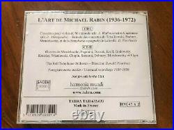L'art De Michael Rabin Unissued Recordings 1950-6 Tahra 632/633 2cd New Rare