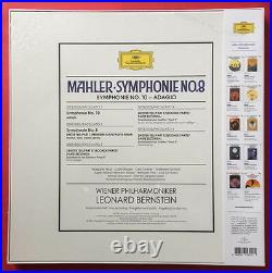Leonard Bernstein- Mahler Symphony No. 8, No. 10 Adagio 3 LP BOX SET NEW