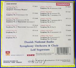 MAHLER SYMPHONIES NO's 1-10 12 CD BOX SET CHANDOS 1997 DANISH NATIONAL MINT/NM